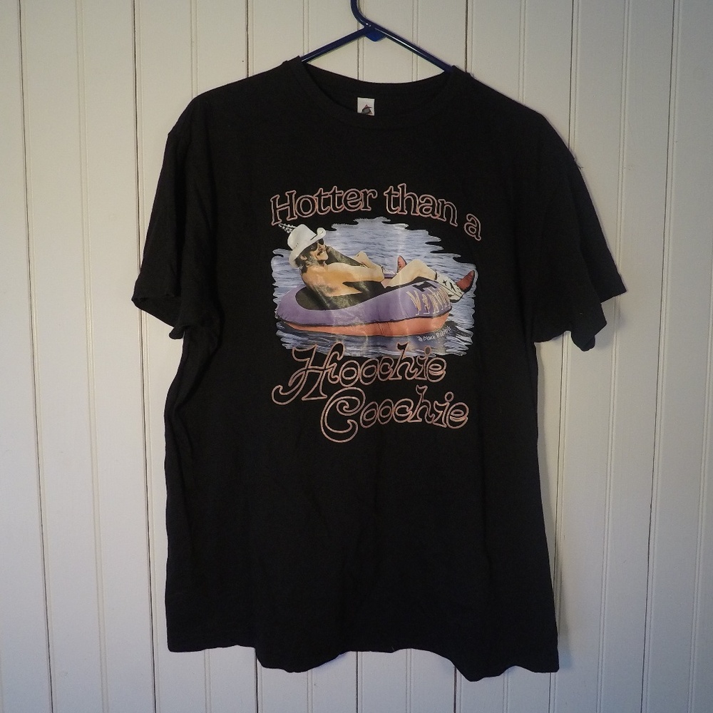 Alan Jackson Country Music T Shirt "Hoochie Coochie" 100% Cotton Black Large